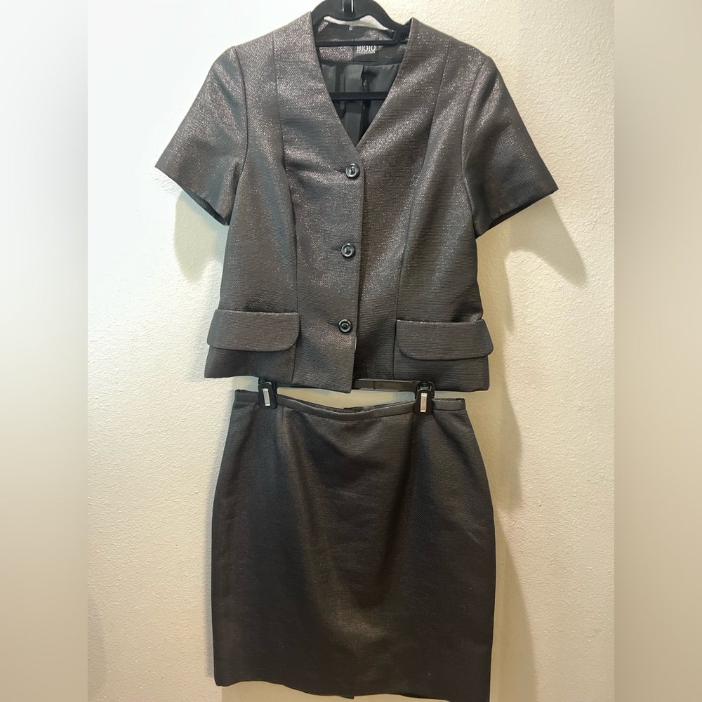 Bigio Collection Skirt and Blazer Set